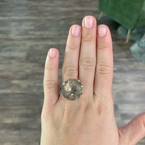 Smoky Quartz 14k Gold Ring